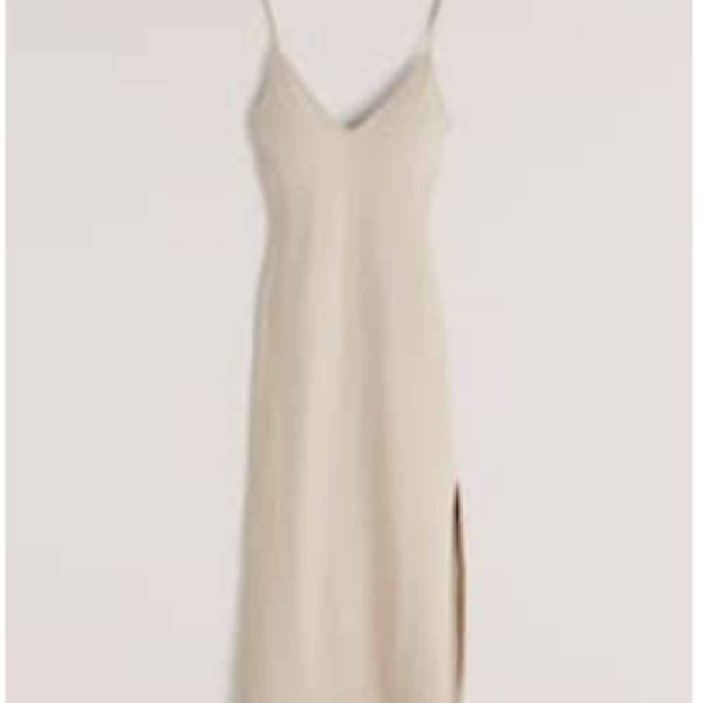 Abercrombie Midi Dress Cream